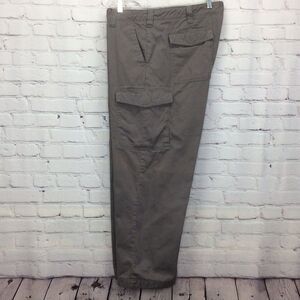 Red Head Flannel Lined Cargo Pants Men 44x30 Gray Straight Leg Outdoor Workwear